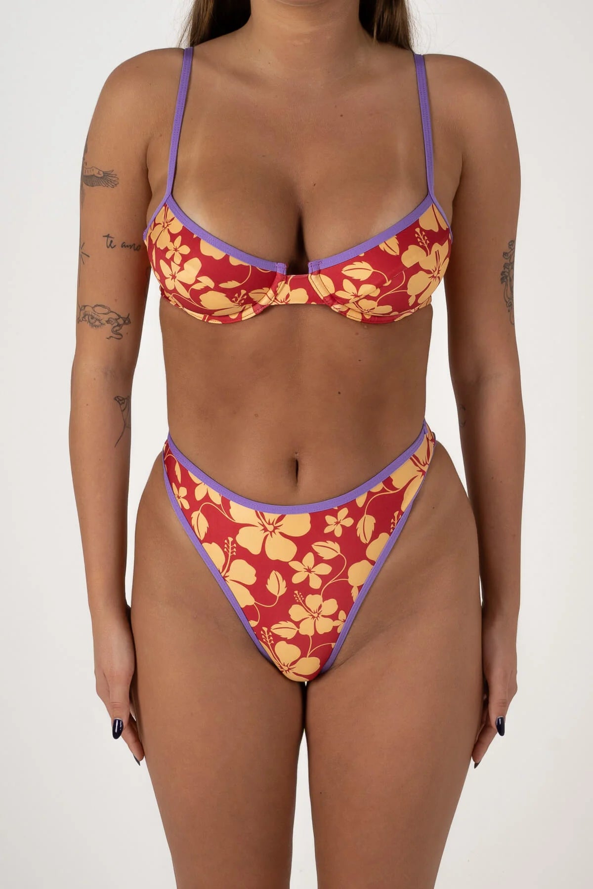 GoodLuck Bikini Bottoms | Aloha Red